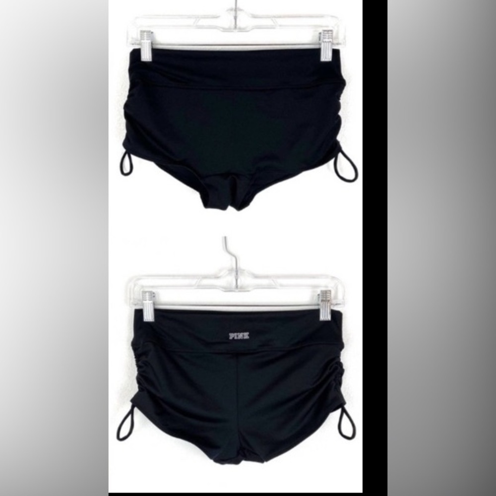 - PINK VS swim to gym bottoms! Small black NWT in color textured